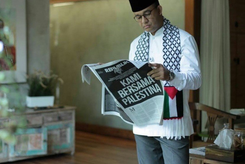 Capres Anies Ajak Masyarakat Ikuti Aksi Bela Palestina Di Monas Ahad