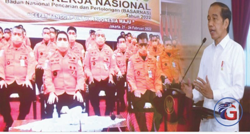 Presiden Tegaskan Empat Arahan pada Rakernas 50 Tahun Basarnas (Poto:istimewa)