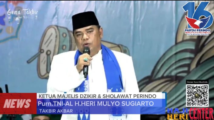 Ketua Majelis Dzikir dan Sholawat Partai Perindo H. Heri MS (Poto: reza)