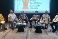 diskusi publik yang diadakan oleh Pokja Wartawan Kota Tua dengan tema “Nasib Kota Tua Pasca Revitalisasi dan Penataan Kawasan dalam Rangka HUT ke 469 Kota Jakarta” 
