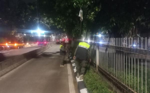 satpol pp tertibkan atribut partai ist