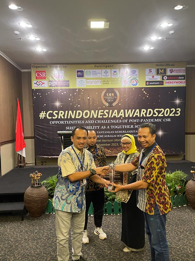 PLTU Banjarsari raih penghargaan CSR Indonesia Award di Cabor Panjat Tebing. (Foto: Istimewa)