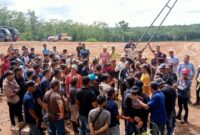 Demo di Rambang Niru, Dua Perusahaan Tambang Sepakati Tiga Tuntutan Masyarakat (Poto:ifakta.co)