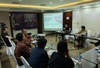 Lembaga survey IndexPolitica Indonesia merilis hasil survey persepsi masyarakat terhadap Pemilu 
2024, di Swiss Belhotel kawasan Intermark BSD Serpong. (Foto: Istimewa)