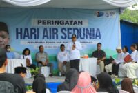 Pj Walkot Tangerang Dr. Nurdin saat acara Hari Air Sedunia (Poto: ifakta.co/acl)