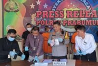 Polres Prabumulih amankan 118,42 gram sabu, tiga orang pengedar terancam hukuman mati (Poto:ifakta.co/edi)