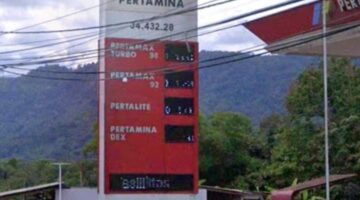 Salah satu SPBU di Tanggeung, Kabupaten Cianjur, Jawa Barat diduga kebal hukum yang menjual BBM ke Jerigen. (Foto: Istimewa)