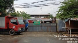 Bangunan liar yang berdiri di lahan fasos-fasum di RW 011 Tegal Alur (Poto: dok. RW 011)