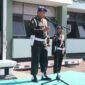 Dampomdam IX/Udayana yang juga Dansubsatgas Lakir Pamwil, Kolonel Cpm Unggul Wahyudi saat pimpin gelar apel pasukan pengamanan. (Foto: Istimewa)