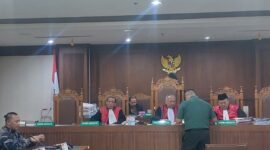 Sidang lanjutan gugatan pangkat Letkol Tituler Dedy Corbuzier di PN Jakarta Pusat. (Foto: Ifakta.co)