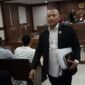 Praktisi Hukum Muda, Syamsul Jahidin setelah menghadiri sidang gugatan pemberian pangkat Letkol Tituler Dedy Corbuzier. (Foto: Ifakta.co)