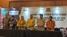 Press Conference malam Grand Final Putra Putri Tenun dan Songket Indonesia (PPTSI) 2024 telah sukses digelar. (Foto: Ifakta.co)