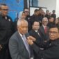 Ketua Umum PWI Pusat, Hendry Ch Bangun saat mengkukuhkan LKBPH di Hall Gedung Pers, Kebon Sirih, Jakarta Pusat. (Foto: Istimewa)