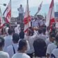 Ribuan masyarakat yang tergabung dalam LSM padari PT Pertamina ASSET Prabumulih (Foto:ifaka.co)