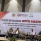 Bawaslu Jakarta Barat saat menggelar Rapat Koordinasi Sentra Gakkumdu untuk meningkatkan kapasitas. (Foto: Ifakta.co)