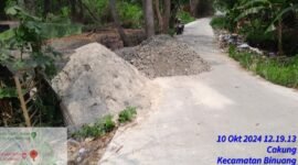 Lokasi proyek pembangunan lokasi wisata di SDN 1 Kandawati (foto:ifakta.co/alex)