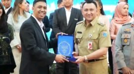 Wakil Walikota Jakarta Barat Hendra Hidayat saat hadiri Pelantikan dan Pengukuhan DPC HIPPI Jakbar