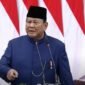 Presiden Prabowo Subianto saat pidato pertama usai dilantik (foto:istimewa)