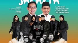 Panplet gelaran Kampanye Akbar Paslon Nomor 1 RIDO. (Foto: Istimewa)