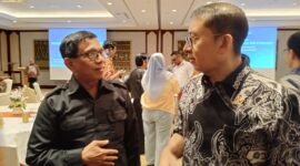 Ketum PWI Pusat Hendry Ch Bangun dan Menteri Kebudayaan Fadli Zon dalam Talkshow Refleksi 12 Tahun Konvensi 2005 UNESCO di Indonesia. (Foto: Istimewa)