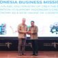 Menekraf Teuku Riefky Harsya (kanan) bersama President and CEO US-ASEAN Business Ted Osius (kiri) dalam acara Business Mission di Balairung Soesilo Soedarman, Gedung Sapta Pesona, Jakarta, Rabu (4/12/2024).