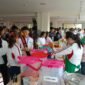 Ratusan warga menyerbu Vegetarian Food Bazzar 2024 yang diselenggarakan oleh Pusdiklat Buddhis Citra Maitri Jaya. (Foto: Ifakta.co/Za)