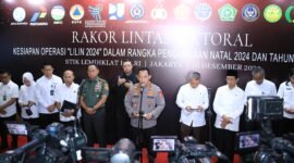 Kapolri Jenderal Polisi Drs. Listyo Sigit Prabowo memimpin rapat dan turut hadir Menteri Perhubungan Dudy Purwagandhi, Panglima TNI Agus Subiyanto, Menteri Agama Nasaruddin Umar, Kakorlantas Polri Irjen Pol Aan Suhanan dan instansi terkait lainnya.