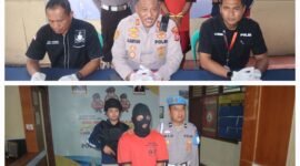  Jajaran Kepolisian Polsek Kresek, Polresta Tangerang, Polda Banten, berhasil menangkap seorang pelaku berinisial U (29 tahun) yang berasal dari Desa Patrasana, Kecamatan Kresek, Kabupaten Tangerang (foto:ifakta.co/Lx)