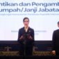 Menteri Pariwisata Widiyanti Putri Wardhana dalam sambutannya saat pelantikan pejabat di Balairung Soesilo Soedarman, Gedung Sapta Pesona, Jakarta Pusat, Rabu (8/12/2024).