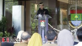 Pj Bupati Tangerang Andi Ony secara resmi membuka Gerai Dekranasda Kabupaten Tangerang di lantai 2 Gedung Sekretariat Daerah Kabupaten Tangerang (foto:ifakta.co/Alex) Senin 13/1/2025
