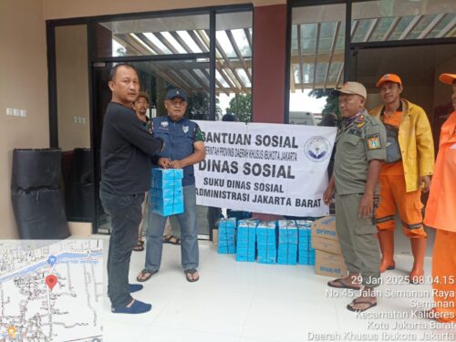 Sudin Sosial Jakbar Distribusikan 1500 Makanan ke Warga Terdampak Banjir
