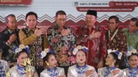 Gubernur Kalimantan Selatan H. Muhidin saat di HPN Kalsel 20205 (foto:ifakta.co)