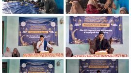 Peringatan Isro mi'raj ibu ibu pengajian Al Barokah Desa sidoko (foto:ifakta.co/Lx)