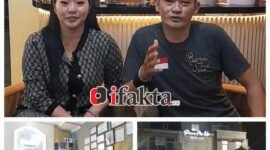Koko Anthoni berkolaborasi dengan Cc Mega membuka salon kecantikan yang bernama Shine Me Up Beuty Bar cabang kedua yang berada di Jl. Perumahan Taman Surya Blok B1 No 7, Pegadungan Kecamatan Kalideres Kota DKI Jakarta Barat.(foto: ifakta.co/Lx)
