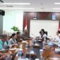 Diana Kusumastuti menerima kunjungan Deputi Bidang Koordinasi Penanggulangan Bencana dan Konflik Sosial, Kementerian Koordinator Bidang Pembangunan Manusia dan Kebudayaan (Kemenko PMK) Lilik Kurniawan dan jajaran ke Kementerian PU.