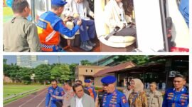 Gubernur DKI Jakarta Pramono Anung memantau banjir dari udara. Peninjauan Banjir itu dilakukan bersama dengan Kepala Korps Kepolisian Perairan dan Udara (Kakorpolairud) Badan Pemelihara Keamanan (Baharkam) Polri Irjen Mohammad Yassin Kosasih.(foto:istimewa)