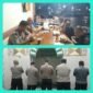Anggota kepolisian kelapa dua bersama masyarakat pengguna jalan jalankan rutinitas buka puasa bersama dan sholat magrib berjamaah (foto:ifakta.co/Sb)