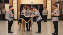 Kapolri memimpin langsung upacara serah terima jabatan (sertijab) sejumlah perwira tinggi polri di mabes polri jakarta (foto:istimewa)