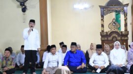 Sekretaris Daerah (Sekda) Kabupaten Tangerang, Soma Atmaja menghadiri safari Ramadan Provinsi Banten di Masjid Jami Al Muhajirin, Perum Pondok Rejeki Kelurahan Kutabaru Pasar Kemis,(foto:istimewa) 
