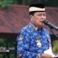Bupati Tangerang, Moch Maesyal Rasyid menjadi inspektur apel dalam rangka peringatan Hari Kesadaran Nasional tingkat Kabupaten Tangerang. Apel ini berlangsung di Lapangan Aria Yudhanegara, Pusat Pemerintahan Kabupaten Tangerang,(foto:istimewa)