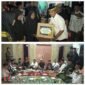 camat kemiri Hendarto S.STP. M.Si nampak memberikan bingkisan dan santunan di kampung santri desa kemiri kecamatan Kemiri (foto:Ekslusif/Alex)