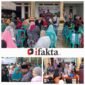 Kepala desa Cipaeh Saripudin didampingi istri berbagi keberkahan dengan menyantuni anak yatim dan jompo lanjut usia di tempat kediamannya (foto:istimewa/Alex)