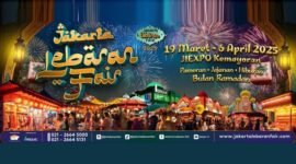 Flyer atau banner Jakarta Lebaran Fair 2025 di JIExpo Kemayoran Jakarta Pusat. (Foto: Dok.https://jakartalebaranfair.com/).