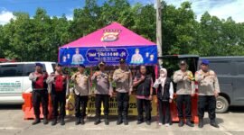 Polresta tangerang siagakan pengamanan dikawasan wisata religi Pulo cangkir (foto:istimewa)