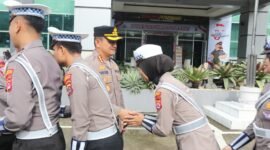 Kapolresta Tangerang pimpin apel dan langsung halal bihalal bersama personel (foto:istimewa)