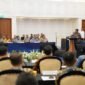 Presiden Prabowo Subianto dalam acara Sarasehan Ekonomi yang digelar di Menara Mandiri, Jakarta Pusat, Selasa (08/04/2025). Foto: istimewa.