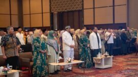 Ustadz Hilman Fauzi dan Ustadz Subki Al Bughury saat menghadiri Al Malik Fest di ICE BSD Tangerang, Banten. (Foto: ifakta.co).