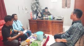 Ketua Asosiasi Pemerintah Desa Seluruh Indonesia (APDESI) Kec.Gunung Kaler sambut baik kehadiran Pokja Wartawan Gunung Kaler (foto:ifakta.co/Lx)