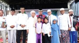 Bupati Tangerang Moch Maesyal Rasyid menghadiri peringatan Hari Ulang Tahun (HUT) ke-19 Kecamatan Gunung Kaler di Halaman Kantor Kecamatan Gunung Kaler (foto:ifakta.co/Alex)