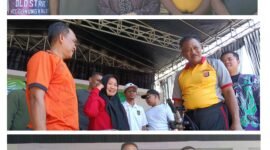 Kapolsek Kresek AKP A.Suryadi kawal tuntas dan memberikan semangat kepada seluruh masyarakat gunung Kaler demi kesejahteraan masyarakat gunung Kaler (foto:ifakta.co/Alex)